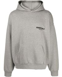 Fear Of God - Logo-print Long-sleeve Hoodie - Lyst