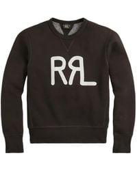 RRL - Fleece Sweatshirt - Lyst