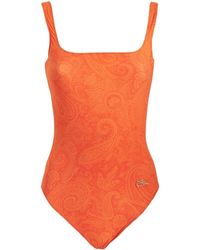 Etro - Paisley-print Sleeveless Swimsuit - Lyst