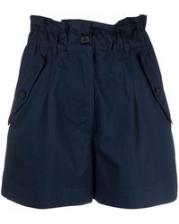 KENZO High-waisted Cargo Shorts - Blue
