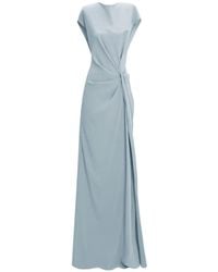 Gemy Maalouf - Loose Cut Draping Maxi Dress - Lyst