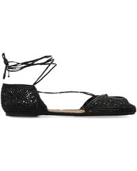 Odissi - Woven Tie-Fastening Ballet Flats - Lyst