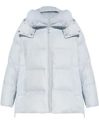 Yves Salomon - Jacke Mit Futter Aus Shearling - Lyst