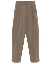 Frankie Shop - Geknöpfte Hose mit Falten - Lyst