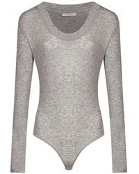 Entire studios - Scoop-Neck Long-Sleeve Bodysuit - Lyst