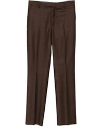 Ferragamo - Belted Trousers - Lyst