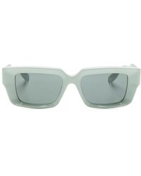 Gucci - Logo-debossed Rectangle-frame Sunglasses - Lyst