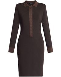Tom Ford - Ribbed-knit Polo Minidress - Lyst