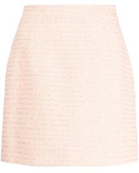Alessandra Rich - Sequin-Embellished Tweed Miniskirt - Lyst