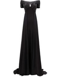 Gemy Maalouf - Beaded Off-Shoulders Dress - Lyst
