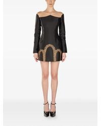 ARAFTU - Embellished Off-Shoulder Mini Dress - Lyst