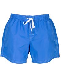 Sundek - Stripe-Detail Swim Shorts - Lyst