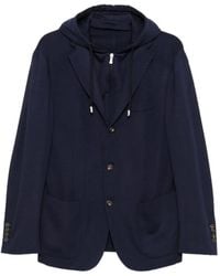 Eleventy - Hooded Wool Jacket - Lyst
