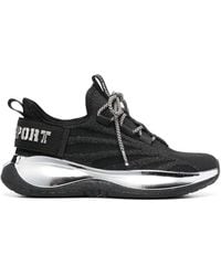Philipp Plein - Baskets À Logo Métallisé Contrastant - Lyst
