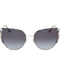 Guess - Lunettes De Soleil Imprimées À Monture Papillon - Lyst