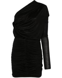 Pink - Vestido corto con diseño cruzado - Lyst