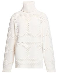Elie Saab - Ribbed-Knit Turtleneck Sweater - Lyst