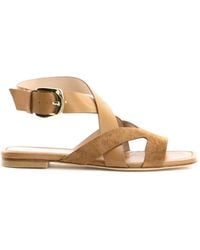 Stuart Weitzman - Sai Buckled Sandals - Lyst