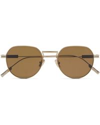ZEGNA - Gafas de sol con montura redonda - Lyst