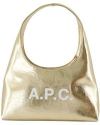 A.P.C. - Goldene Schultertasche Im Ninon-Stil - Lyst