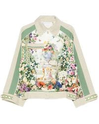 CAMILLA - Floral-Print Boxy Jacket - Lyst