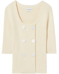 Claudie Pierlot - Button Ribbed Cardigan - Lyst