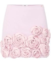 Elisabetta Franchi - Flower-Detailing Mini Skirt - Lyst
