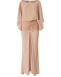 Pinko - Lace-Detail Long Dress - Lyst