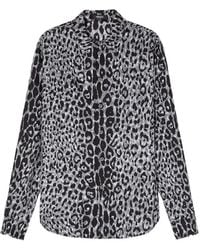 Versace - Overhemd Met Luipaardprint - Lyst