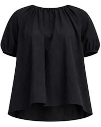 Cecilie Bahnsen - Bella Gathered-Detail Top - Lyst
