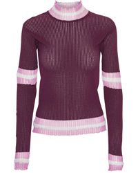 Henrik Vibskov - Ruffled-Trim Perforated Jumper - Lyst