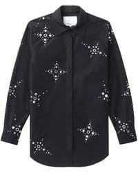 3.1 Phillip Lim - Stud-Embellished Long-Sleeve Shirt - Lyst