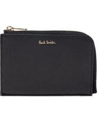 Paul Smith - Signature Stripe Zip-Around Leather Wallet - Lyst