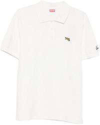 KENZO - Tiger-Patch Polo Shirt - Lyst