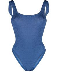 Hunza G - Nile Square-neck One-piece Swimsuit - Lyst