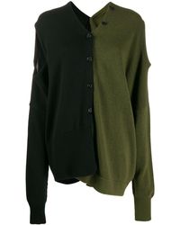 Marni Cárdigan de punto con diseño de paneles - Negro