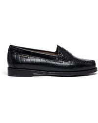 G.H. Bass & Co. - Mocassins Easy Weejuns À Effet Peau De Crocodile - Lyst