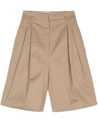 Prada - Pleat-Detail Shorts - Lyst
