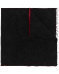 Givenchy Bufanda de dos tonos con logo - Negro