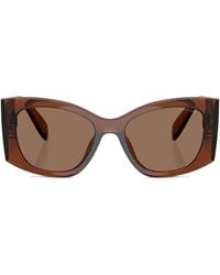 Michael Kors - Costa Blanca Logo-Plaque Sunglasses - Lyst