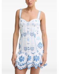 Charo Ruiz - Niva Broderie-Anglaise Mini Dress - Lyst