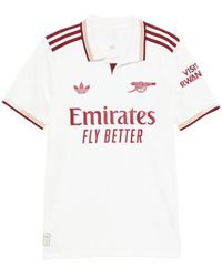 adidas - Jersey Top Met Gestreept Detail - Lyst