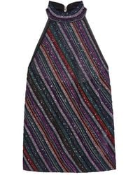 Missoni - Striped Sequin Halter Top - Lyst