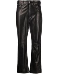 Golden Goose - Straight-Leg Leather Trousers - Lyst