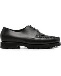 Hereu - Woven-Panel Lug-Sole Derby Shoes - Lyst
