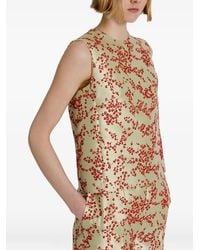 Alberta Ferretti - Floral-Print Sleeveless Top - Lyst