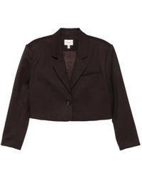 Gestuz - Cropped Single-Breasted Jacket - Lyst