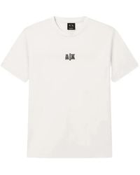 ARMANI EXCHANGE - Logo-Print Crew-Neck T-Shirt - Lyst
