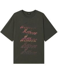 we11done - T-Shirt Strassé À Logo Imprimé - Lyst