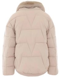 Vegancode - Faux-Fur Trim Padded Jacket - Lyst